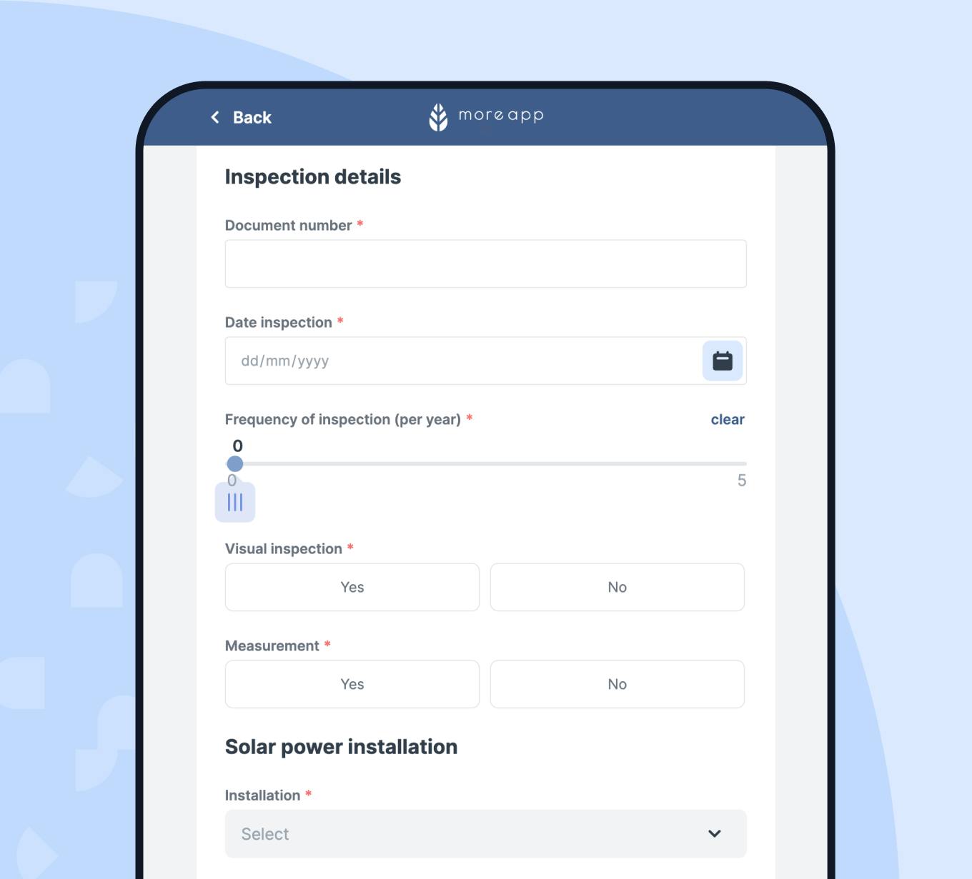 Safely Instal Solar Panels with Inspections from MoreApp