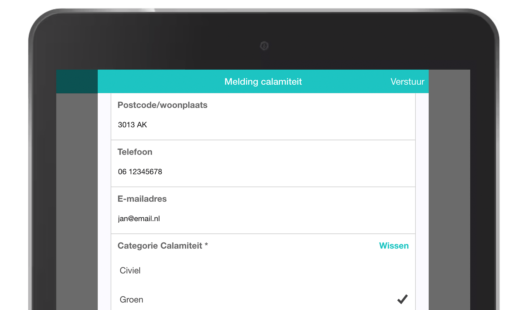 MoreApp Melding calamiteiten app