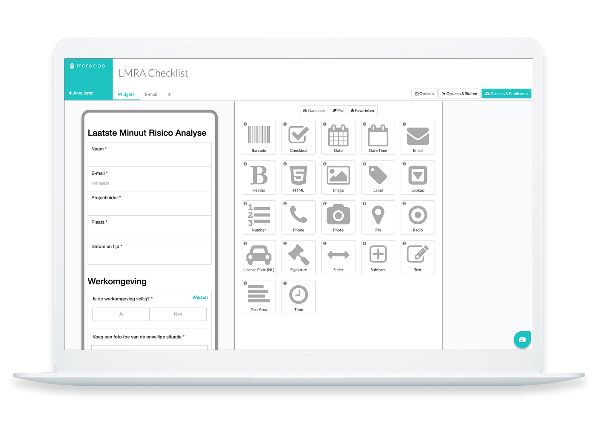 LMRA checklist Form Builder