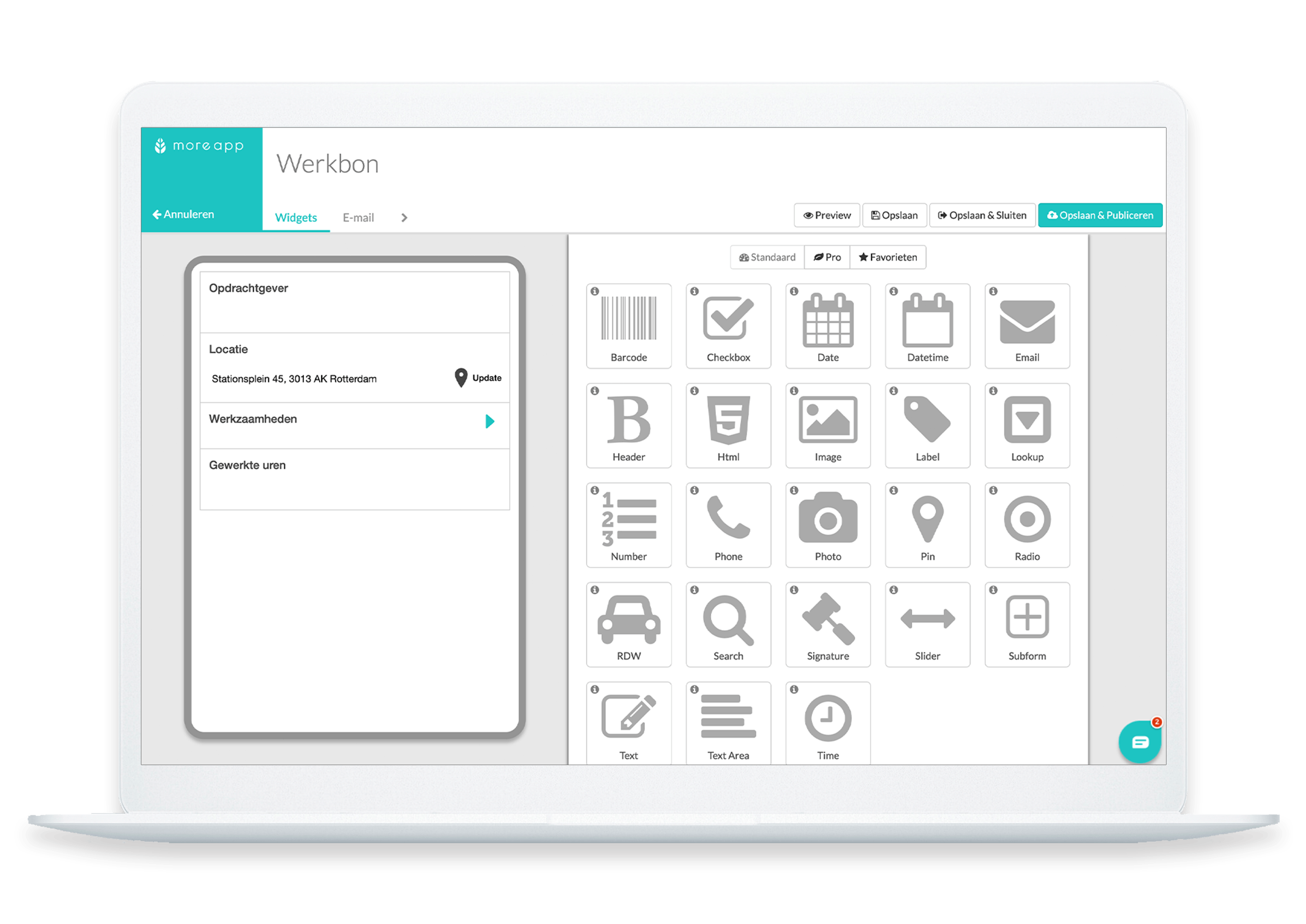 MoreApp Form Builder