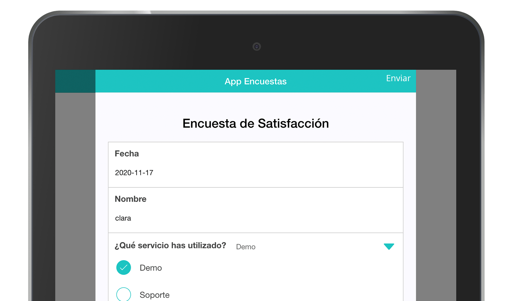 Formulario MoreApp de Encuesta