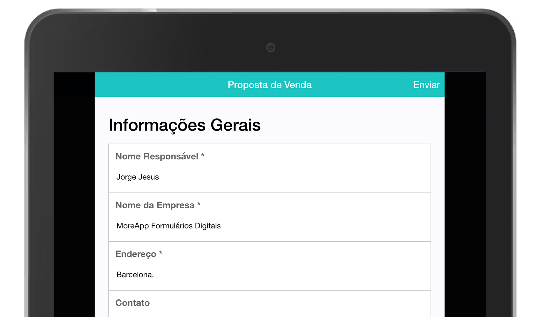 MoreApp Proposta de Venda App