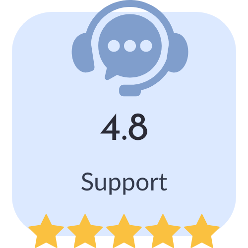 Support Rating 4.8 Sterne