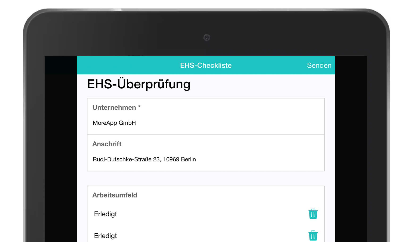 MoreApp DE_EHS Checkliste