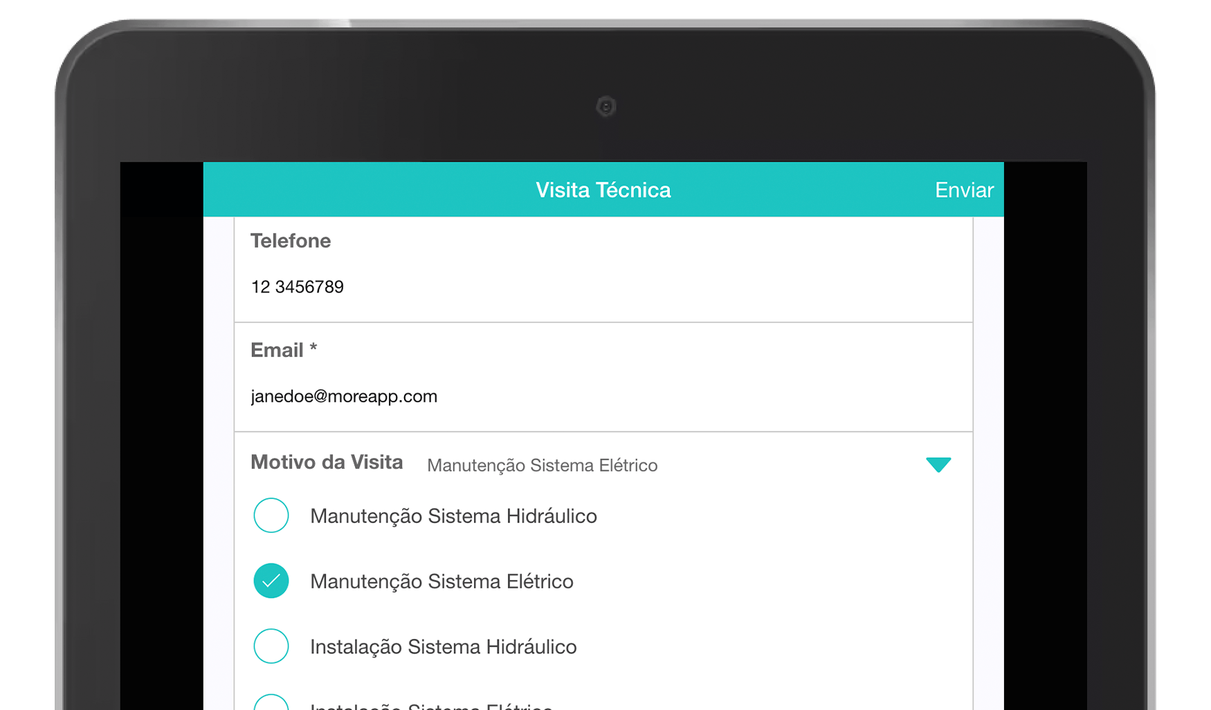 MoreApp Visita Técnica App