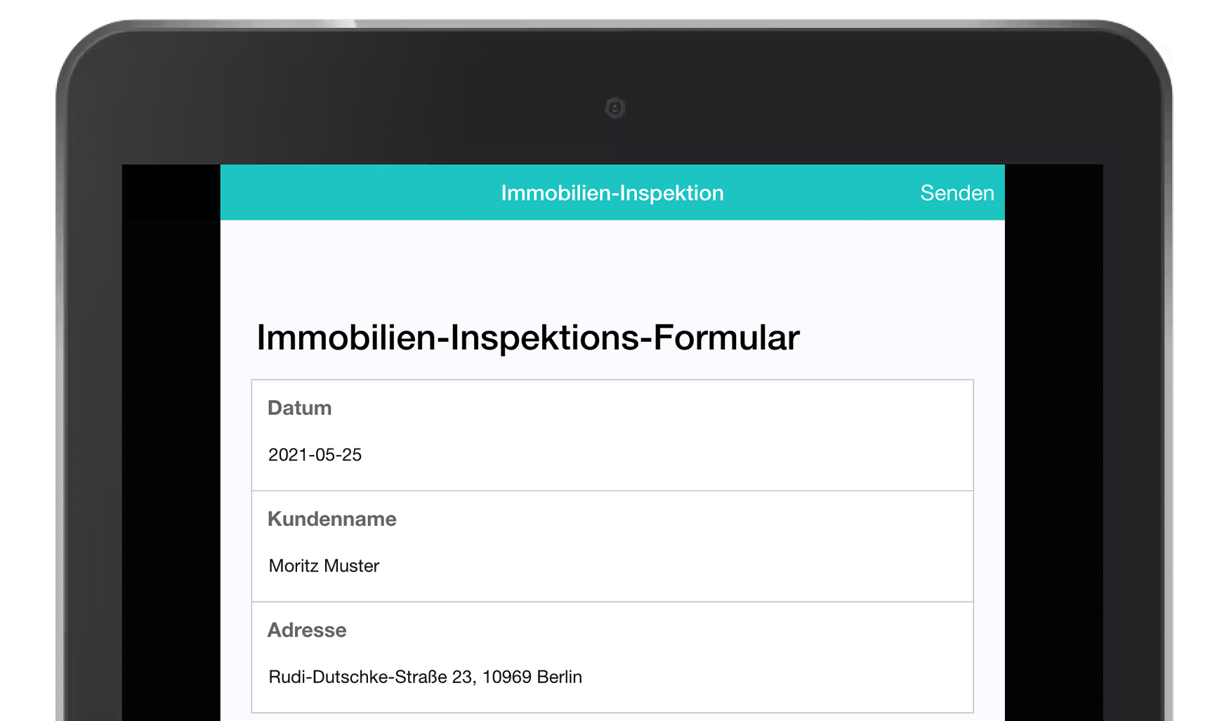 MoreApp Formulareditor Immobilien-Inspektion 