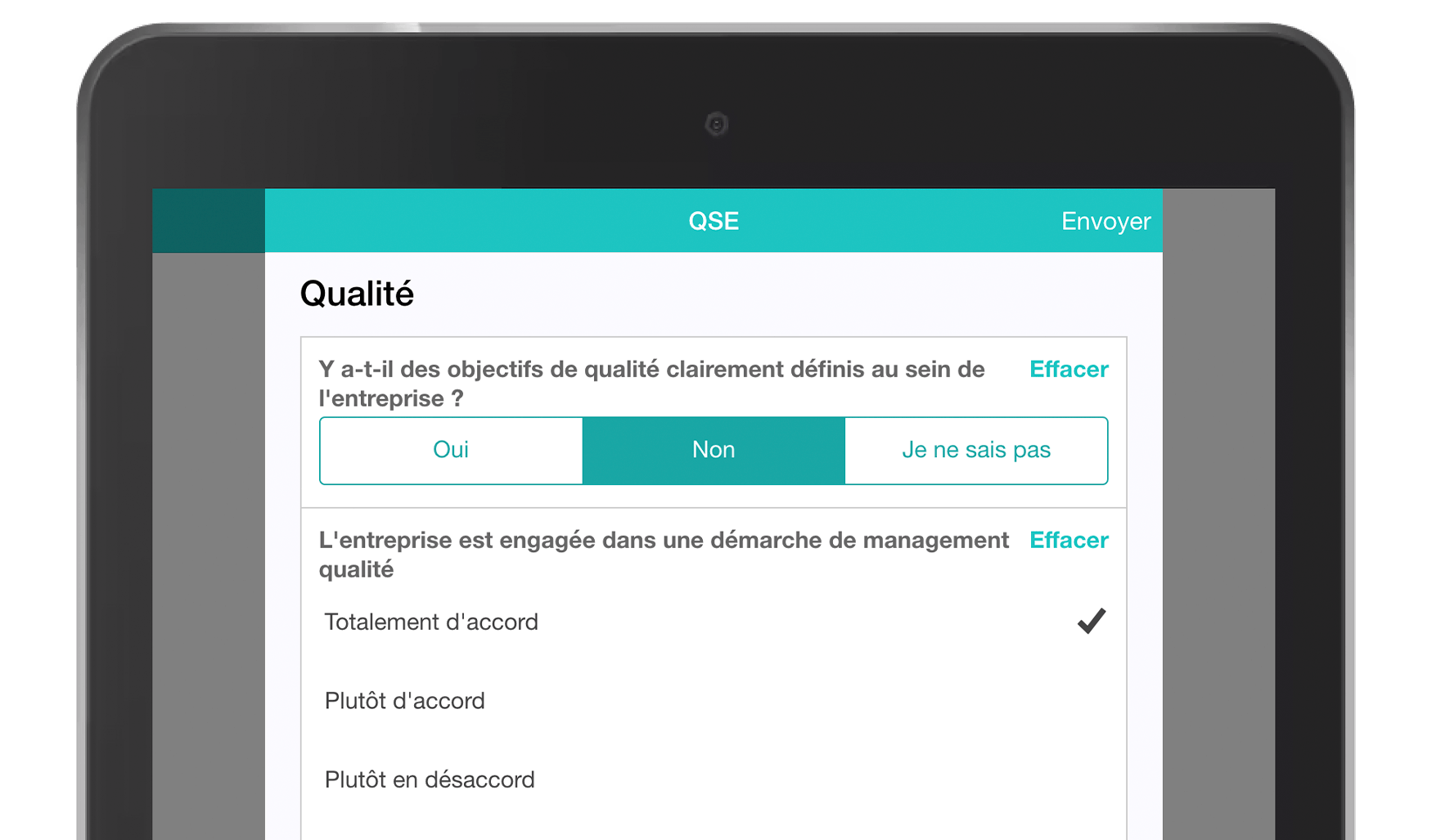 Application Formulaires QSE MoreApp