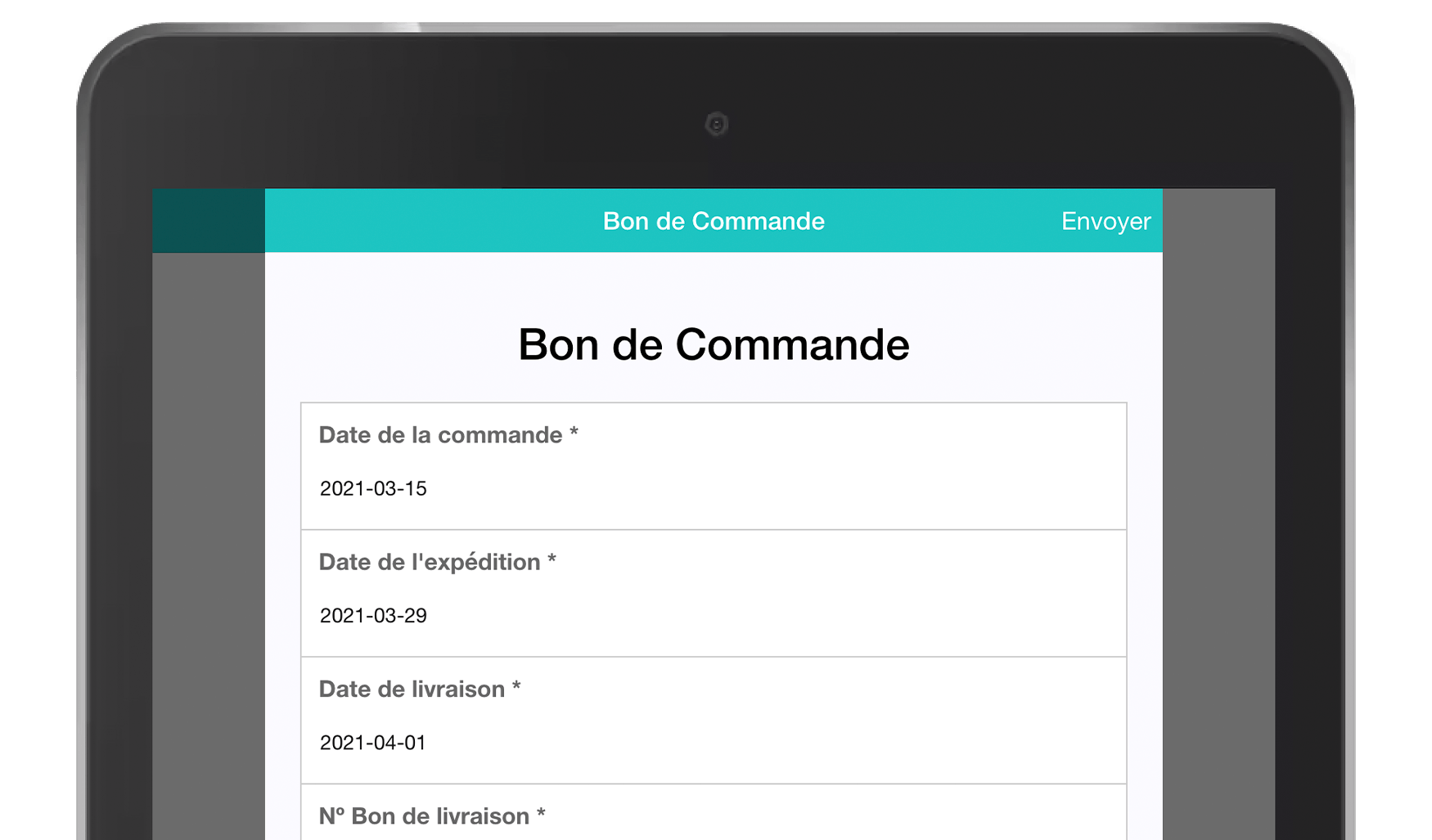 Application Formulaires Bon de Commande MoreApp