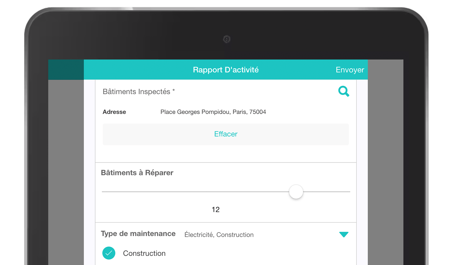 Application Formulaires Rapport d’Activité MoreApp