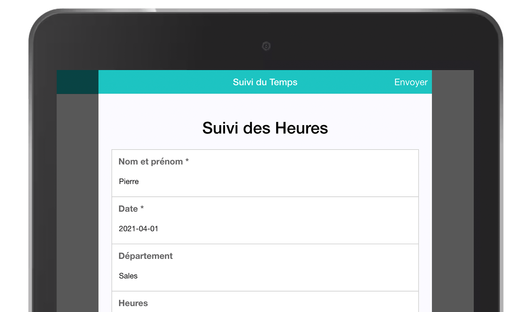 Application Formulaires Suivi du Temps MoreApp