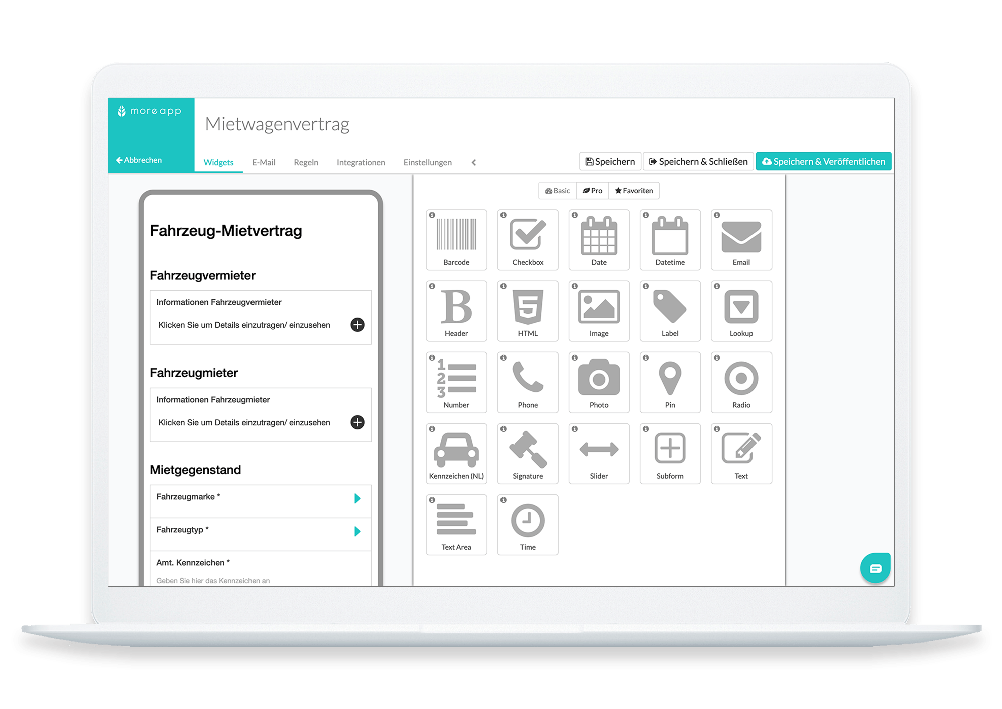 MoreApp Form Builder DE_Mietwagenvertrag