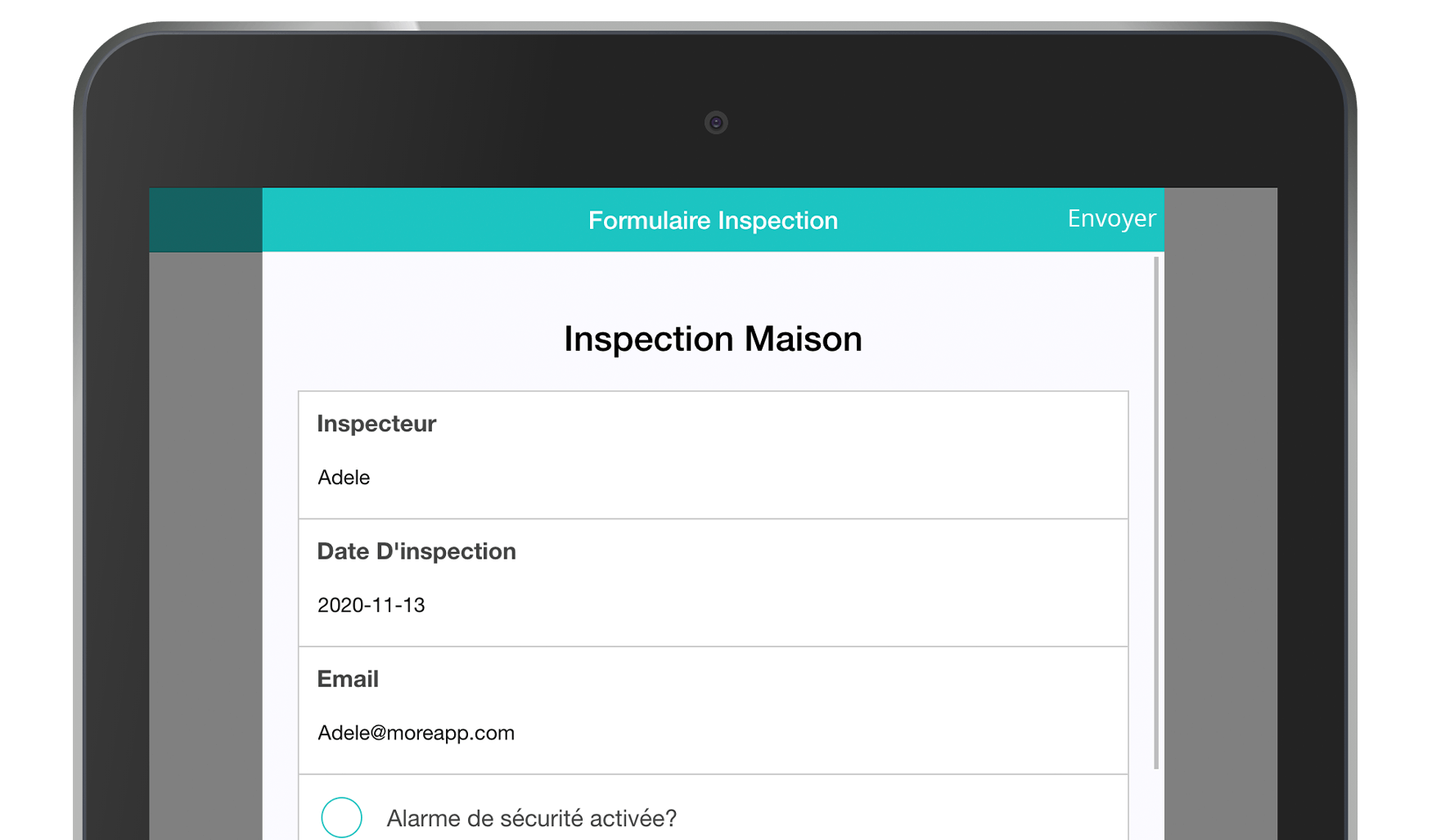 Application Formulaires Inspection MoreApp