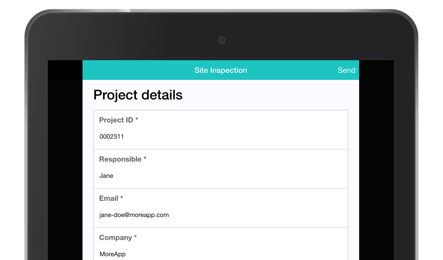 MoreApp Site Inspection Form