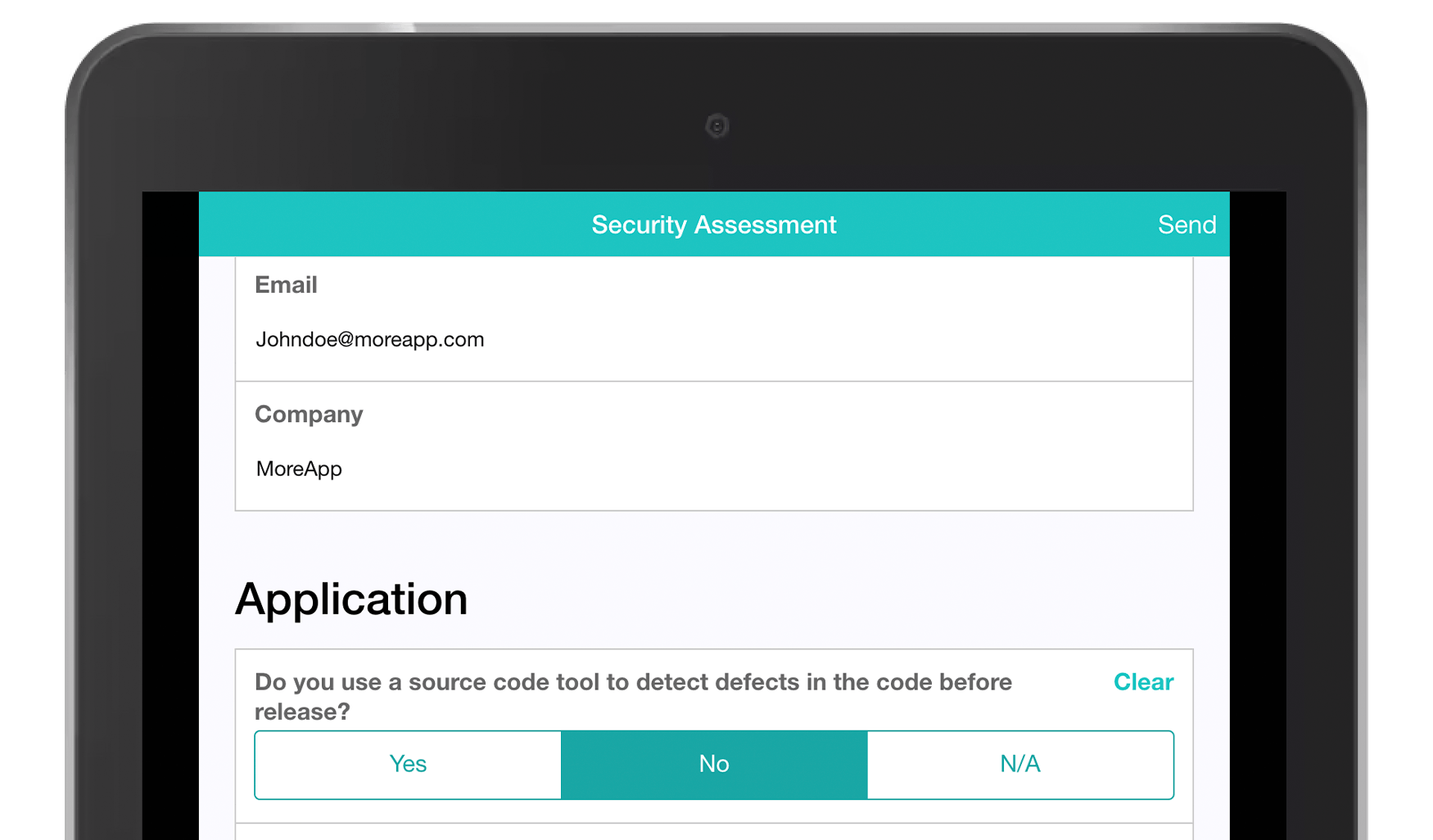 MoreApp Security Assessment App