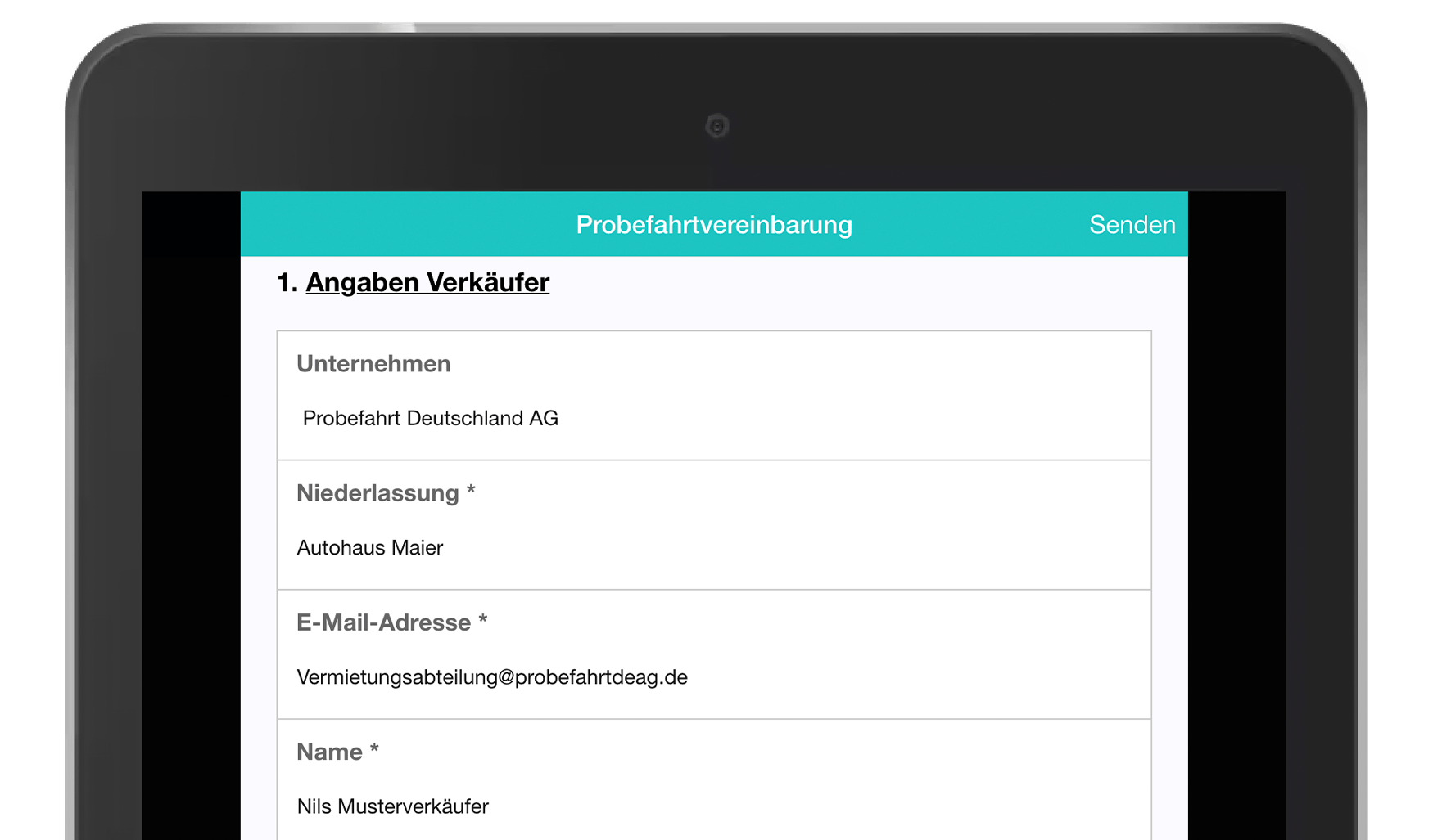 MoreApp Probefahrtvereinbarungs-App