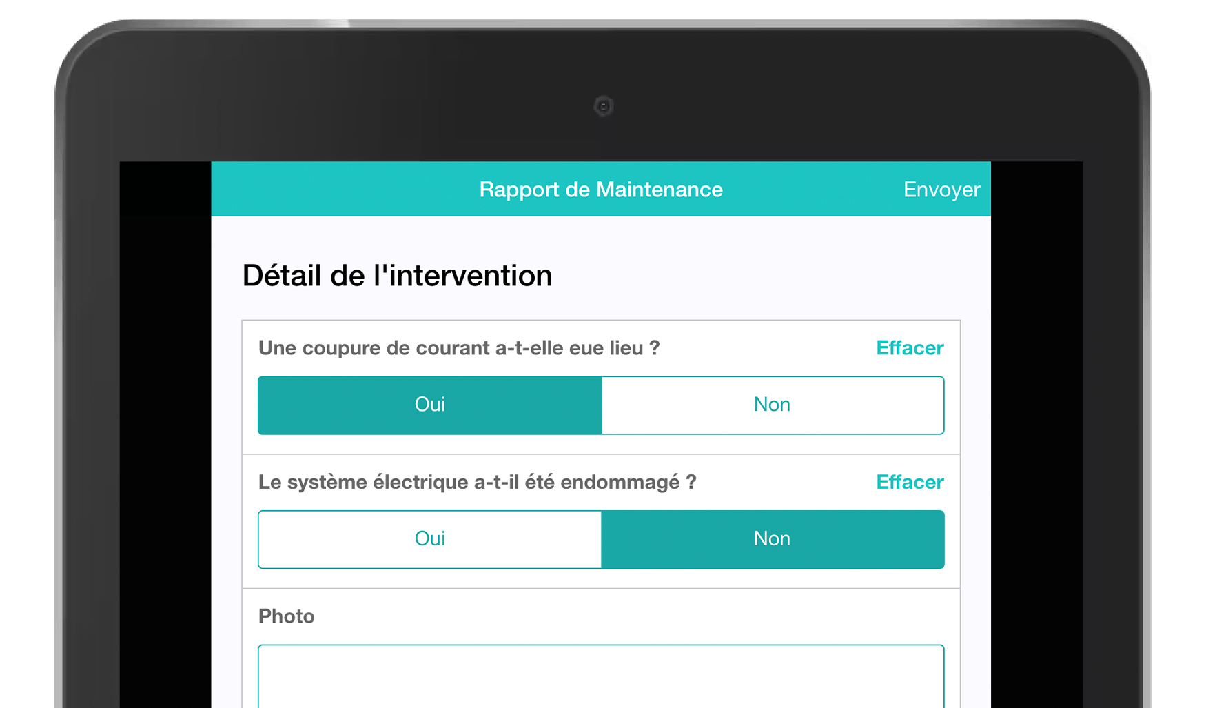 Application Formulaires Rapport de Maintenance MoreApp