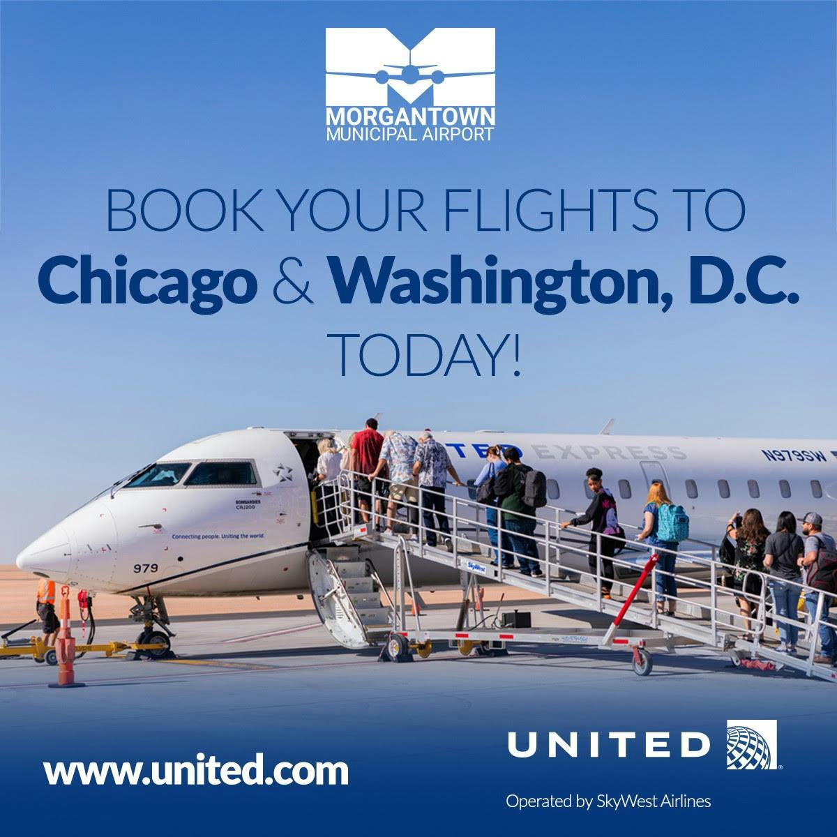 Book your flights to Washington, DC and Chicago