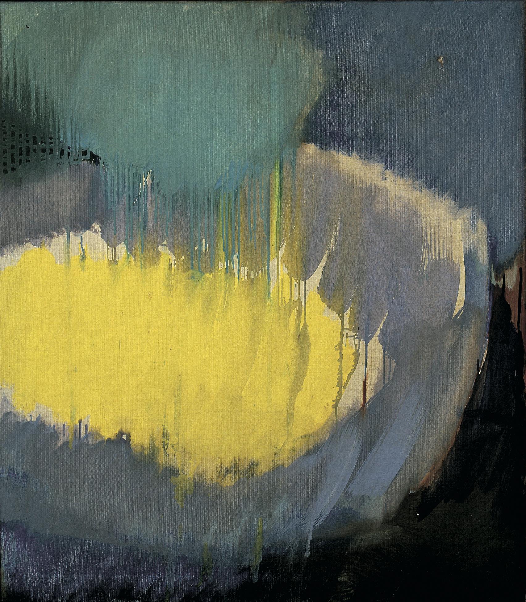 Intuitiv: Ohne Titel, Öl auf Leinen, 1962 © Manfred Kopriva / Bildrecht Wien