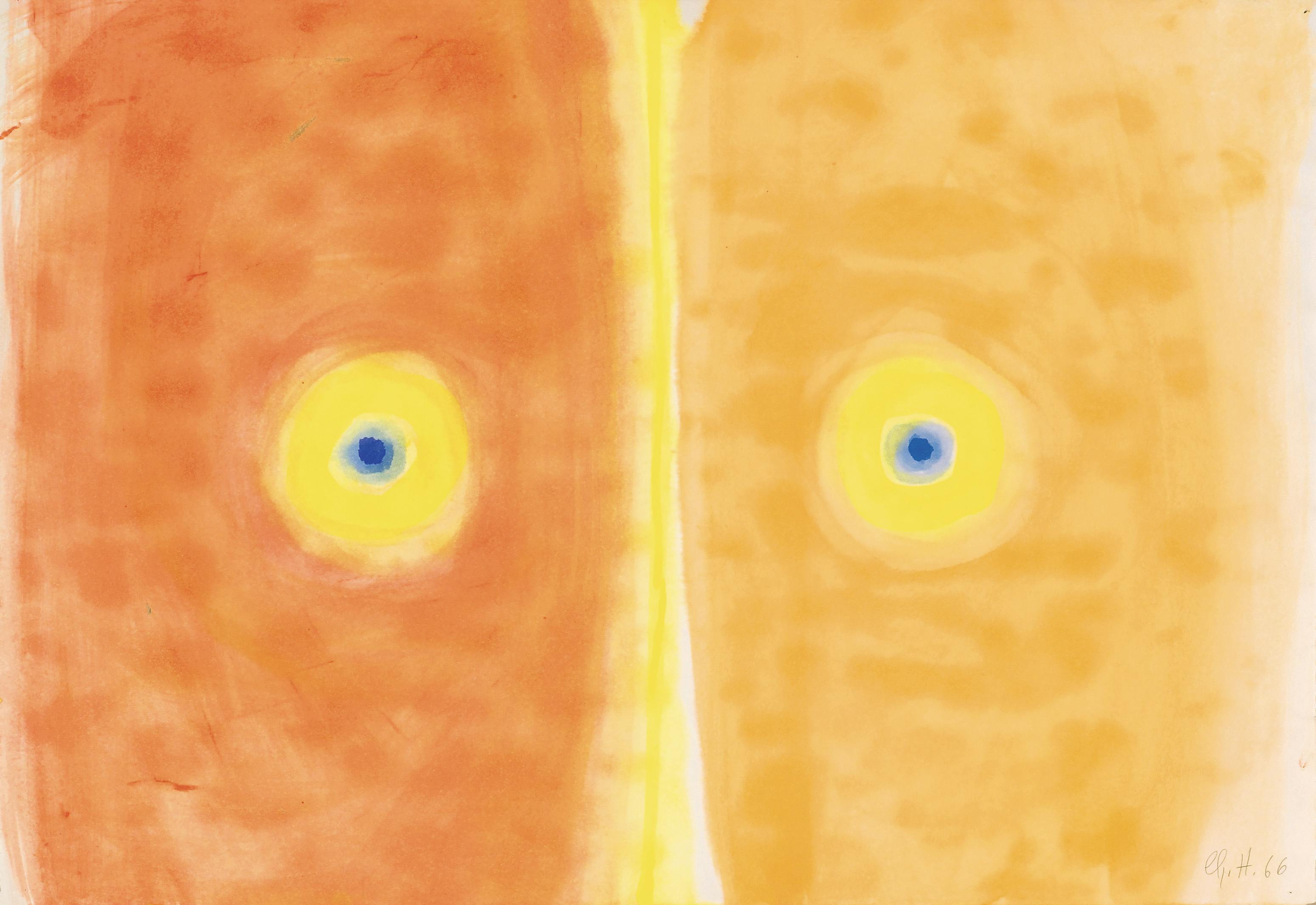 Augenblicke: Ohne Titel, Aquarell, 1966 © Manfred Kopriva / Bildrecht Wien