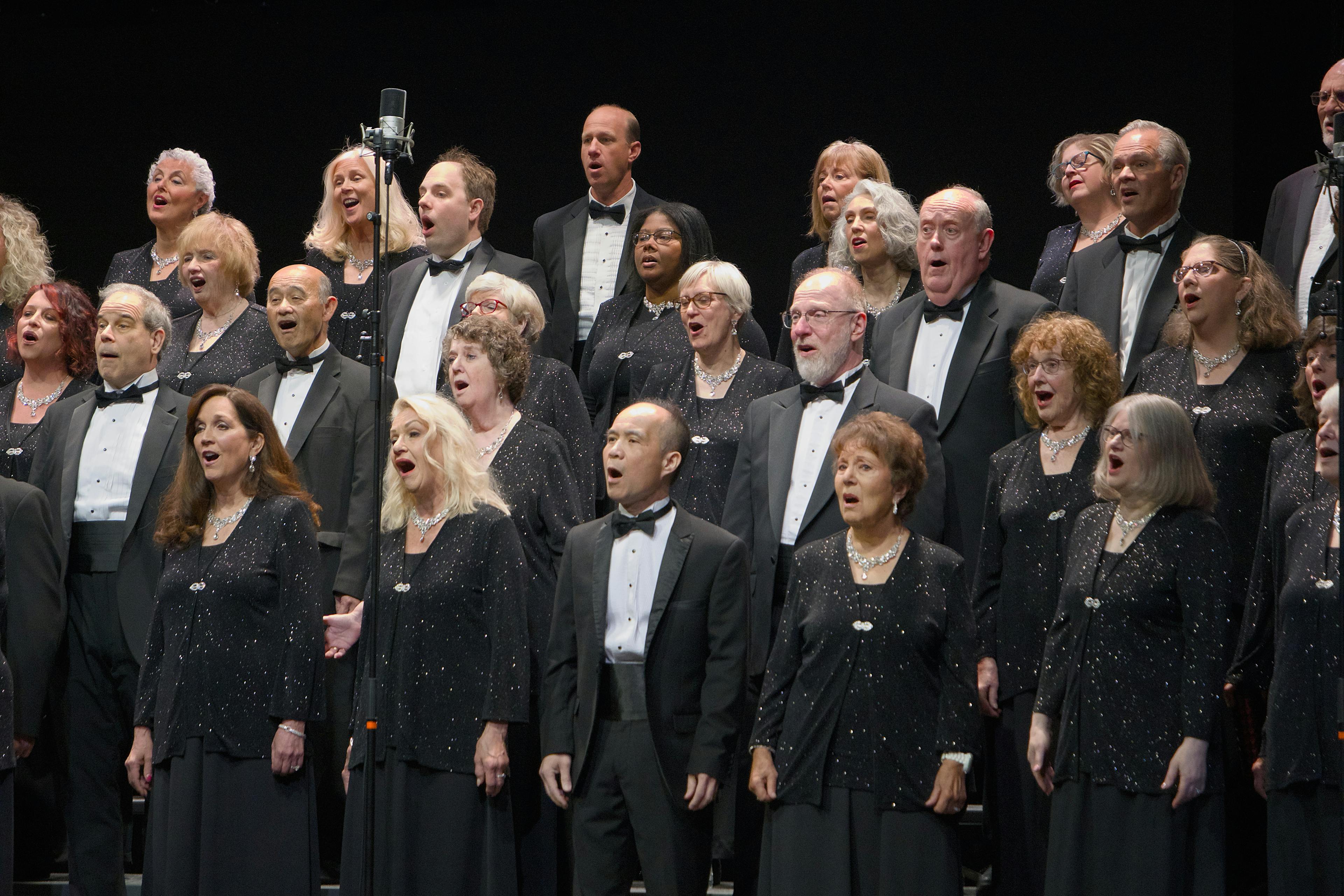 Choir Members on Stage