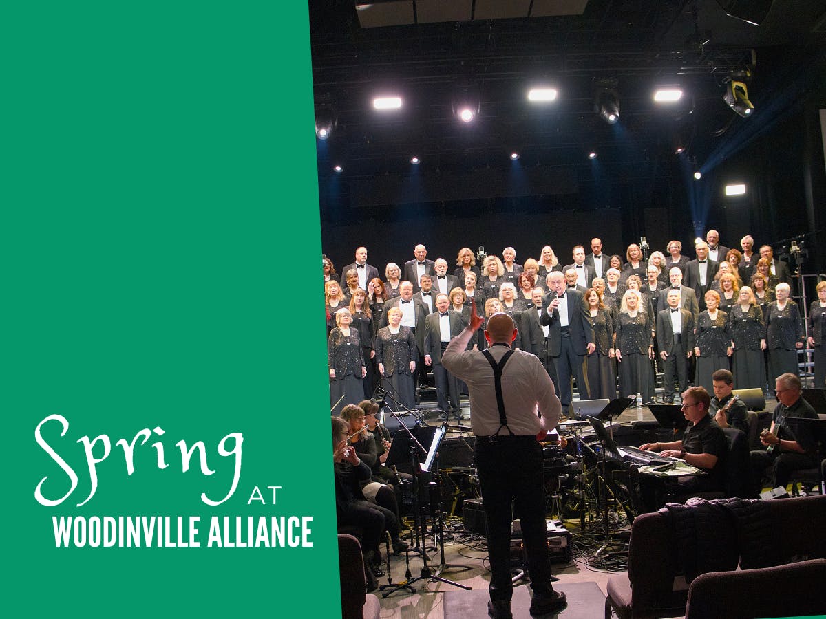 Choir performing on stage