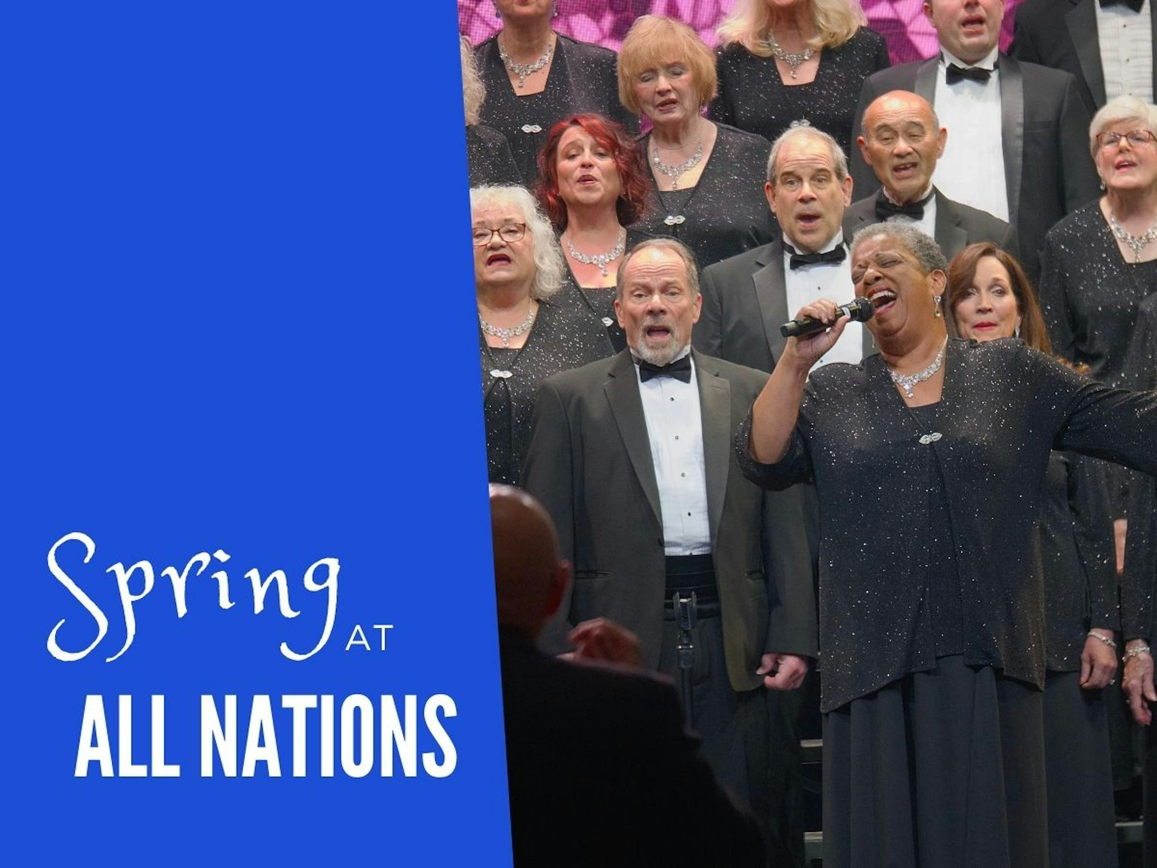 choir singing on stage