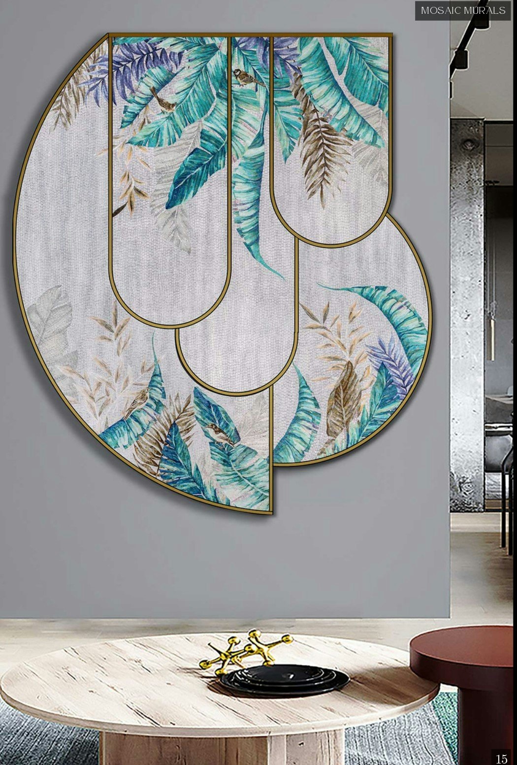 Nature Inspired glass wall art