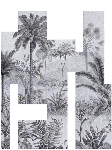 Coconut Tree Glass Wall Art