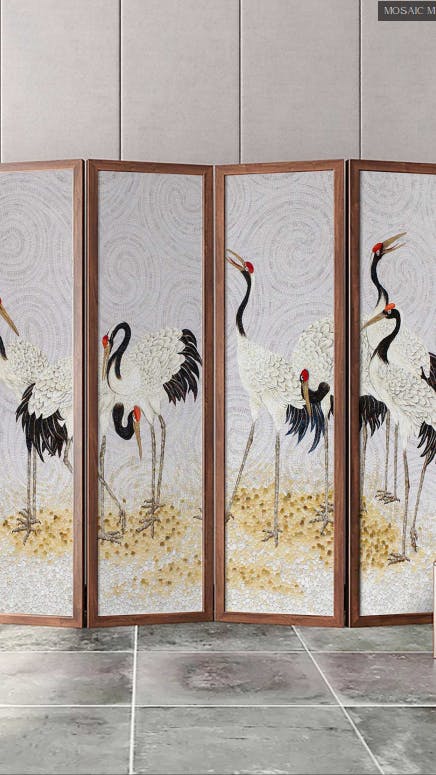 Bird Glass Wall Art