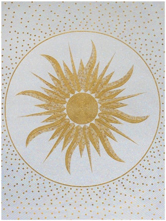 Artistic Glass Floor Art