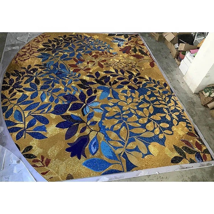 Factory execution of glass wall art