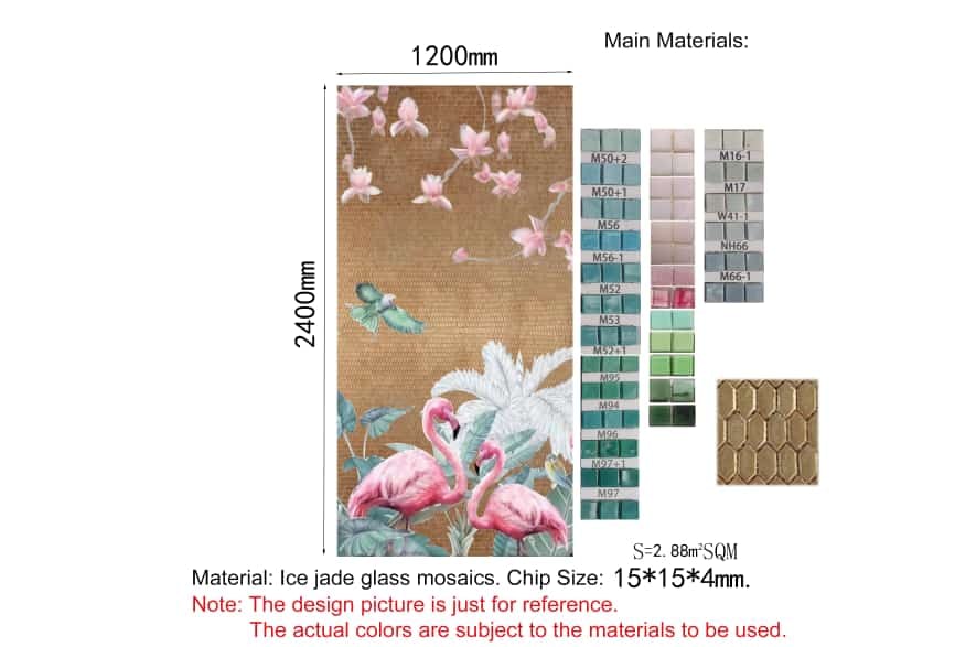 Presentation of glass wall art