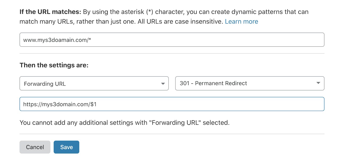 cloudflare page rule configuration