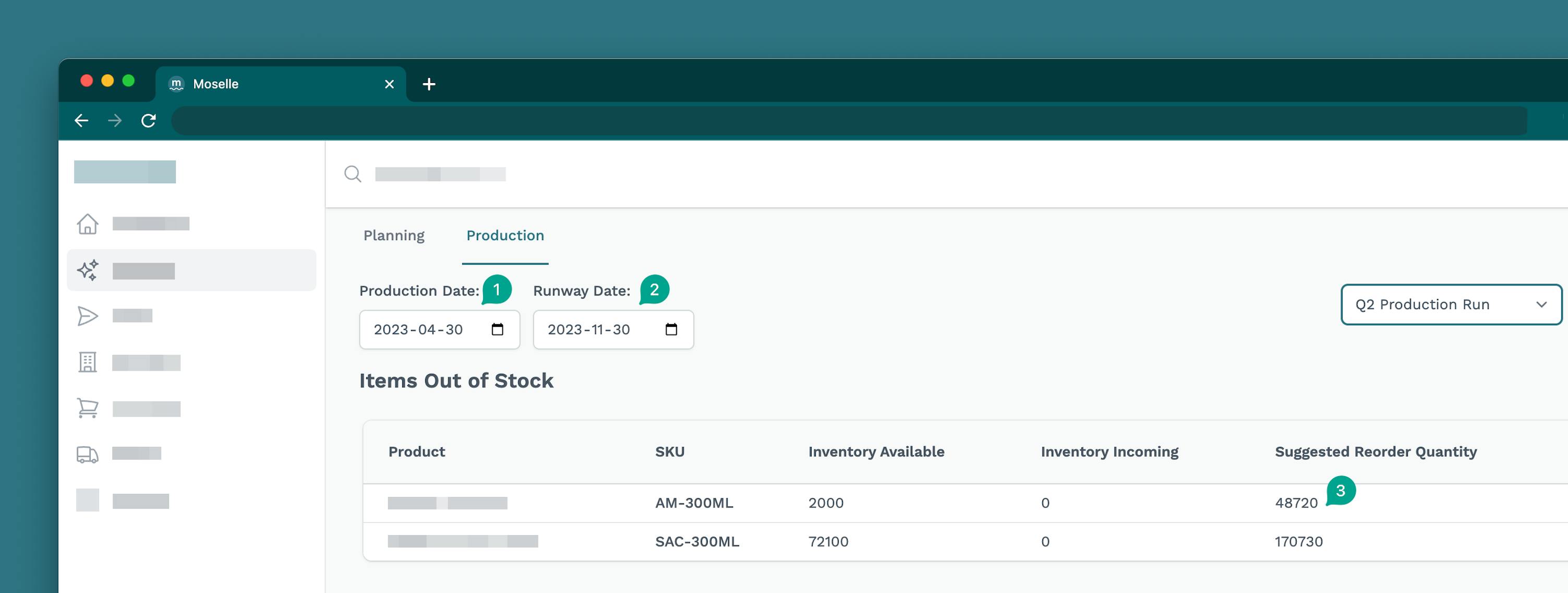 Automatically calculate reorder quantities while factoring in forecasts and current inventory.