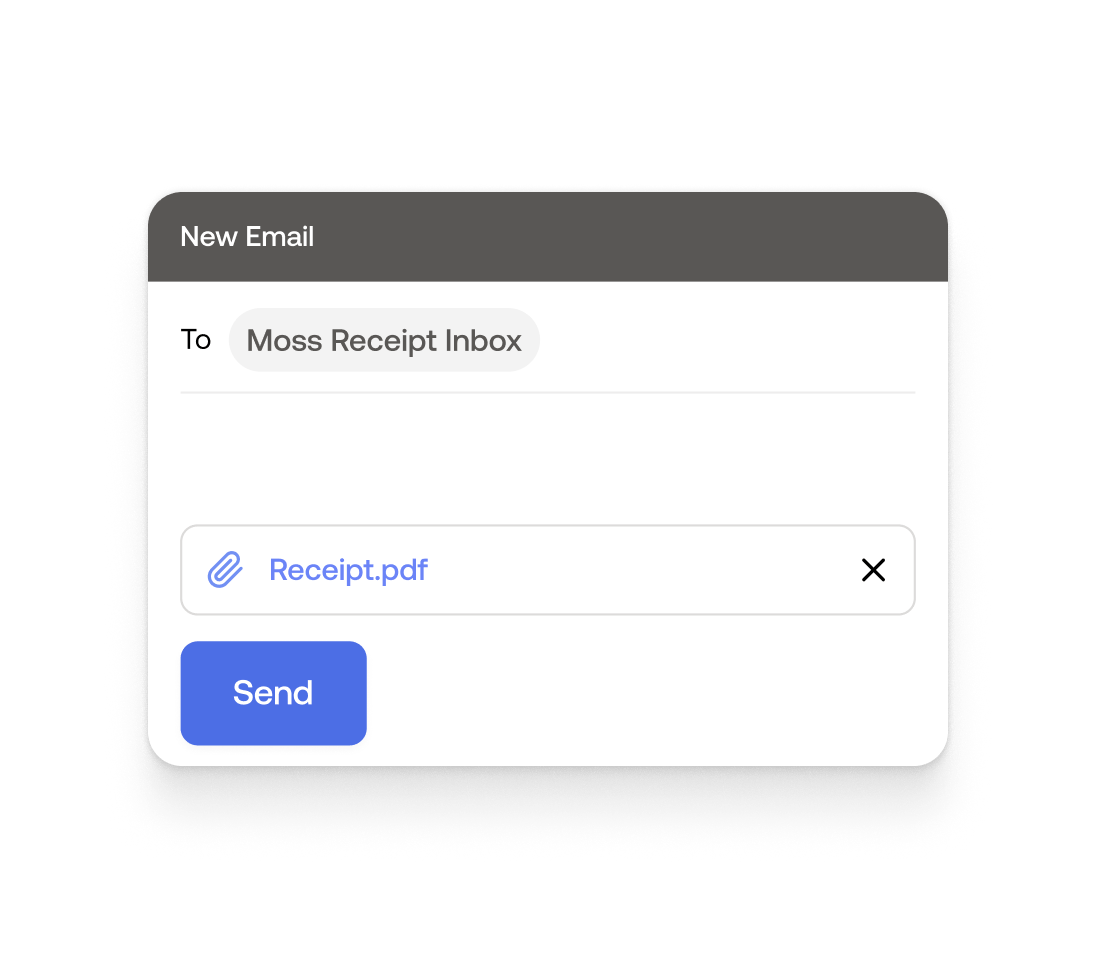 Send Receipt.pdf to Moss Receipt Inbox