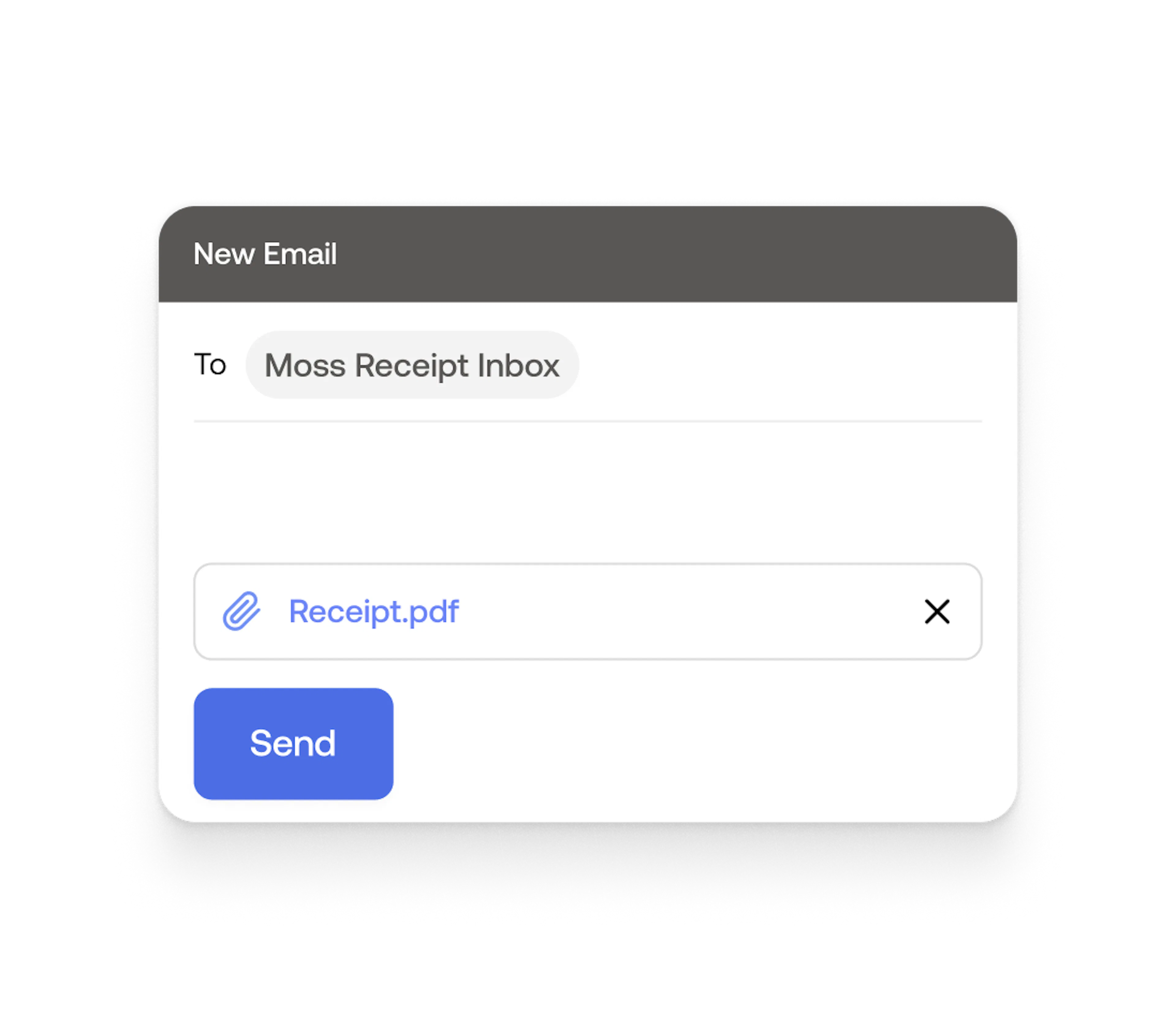 Send to Moss Receipt Inbox