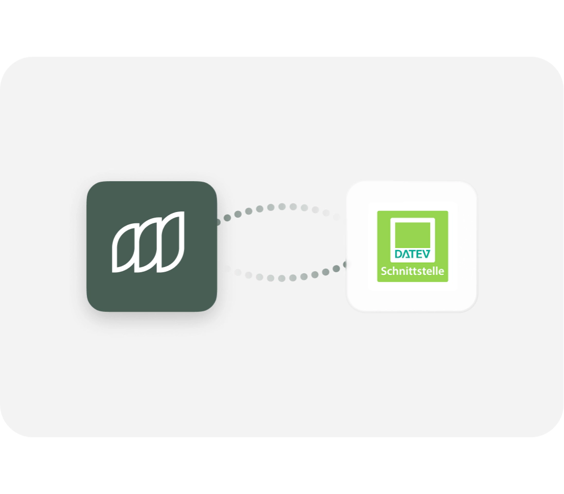 Export und Übernahme aller Buchungen aus der Moss-App in die DATEV-Schnittstelle
