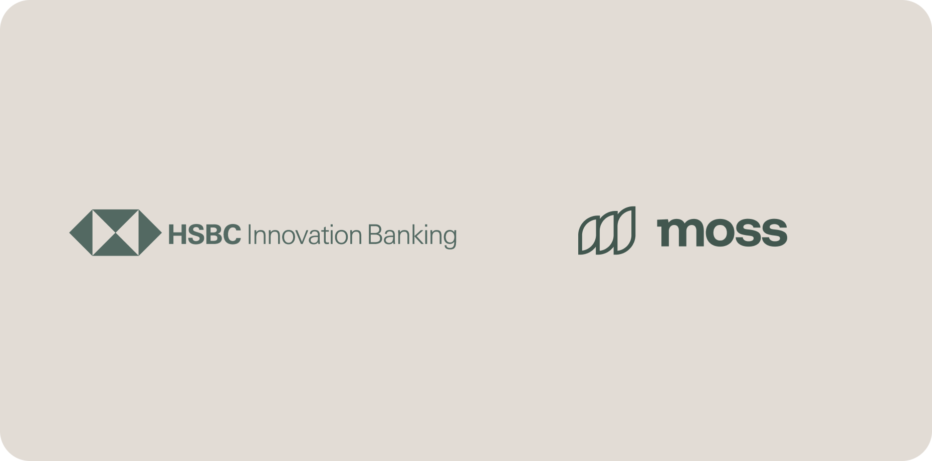 HSBC Innovation Banking and Moss logos
