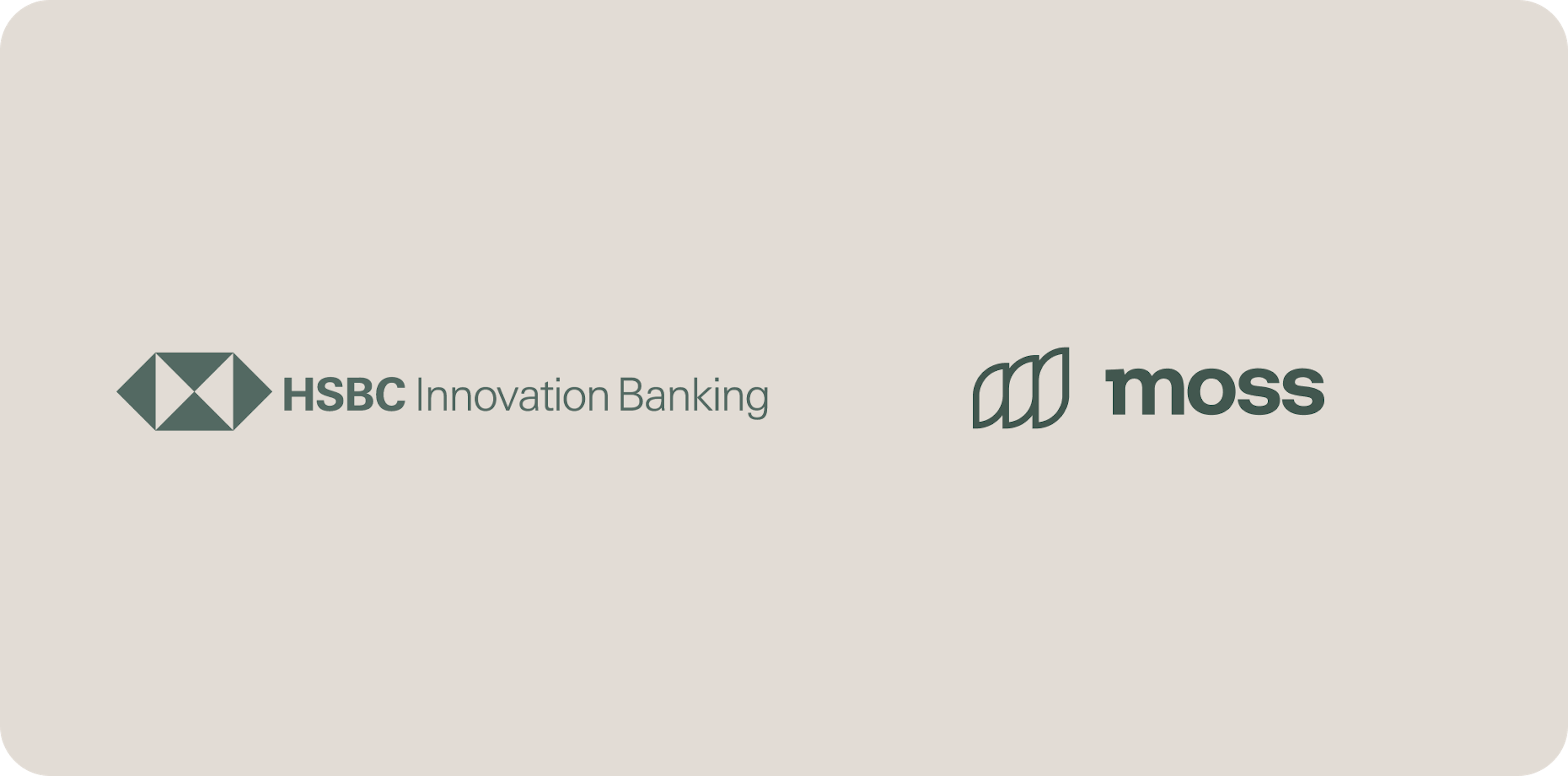 HSBC Innovation Banking und Moss Logos