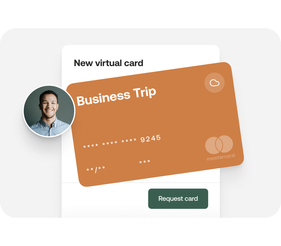 Create virtual credit card for business trip