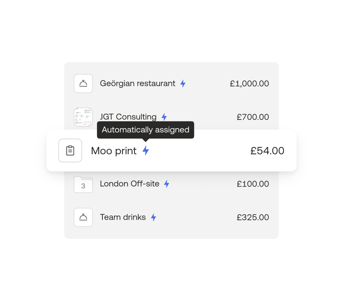 Track spending by card, pocket money and invoices