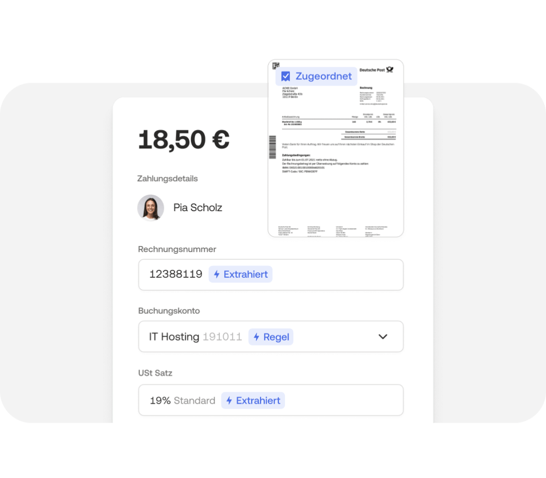 Ausgaben tracken und Belege direkt zuordnen in der Moss App