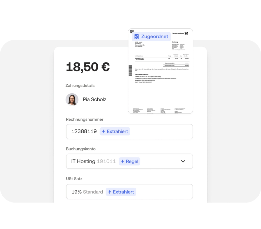 Ausgaben tracken und Belege direkt zuordnen in der Moss App