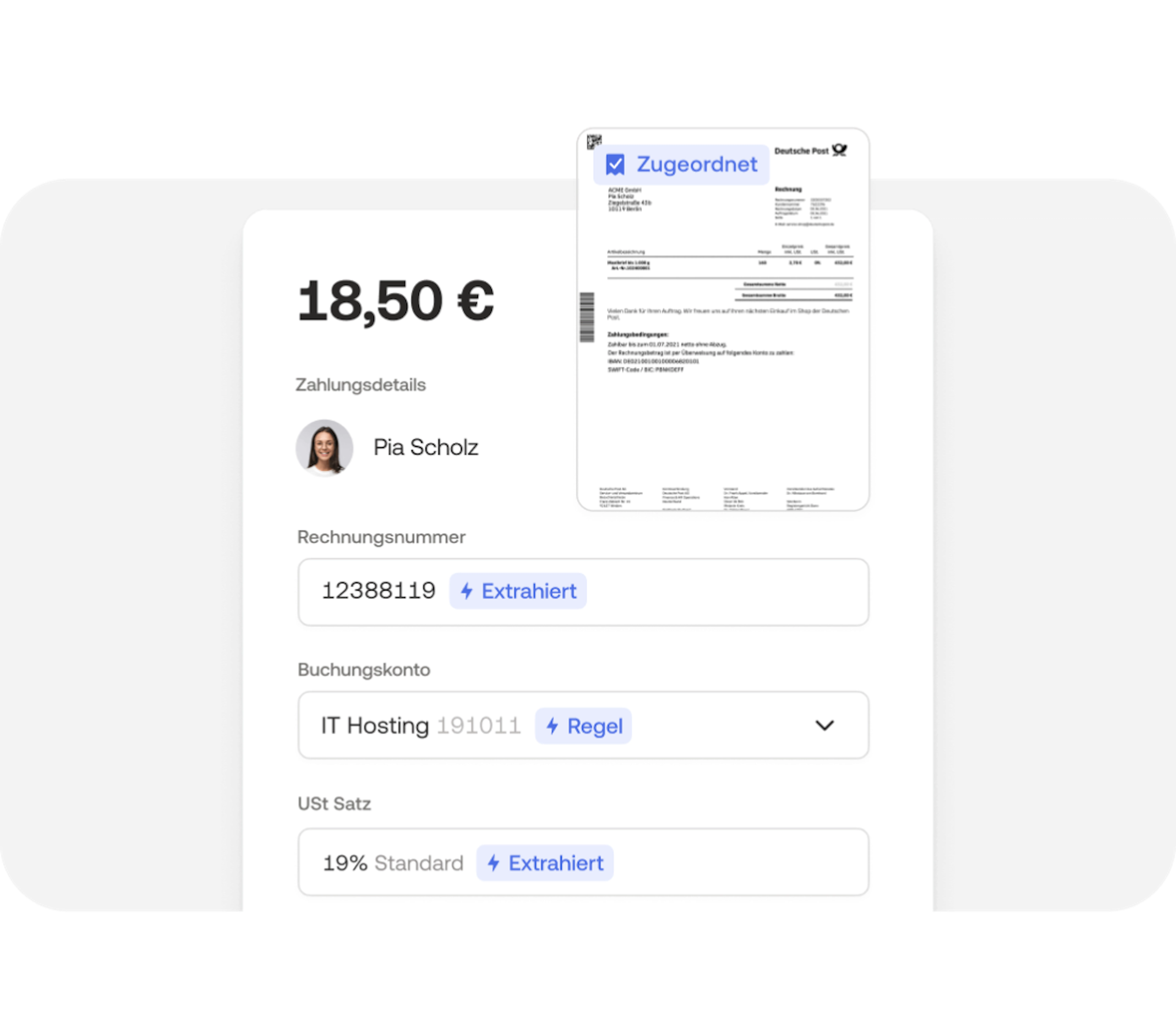 Ausgaben tracken und Belege direkt zuordnen in der Moss App