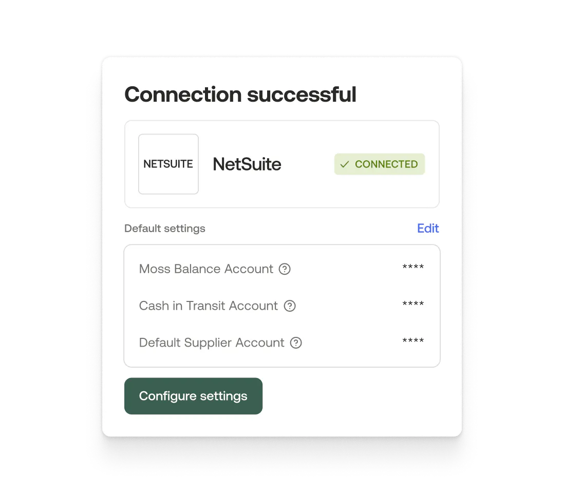 Connection successful modal