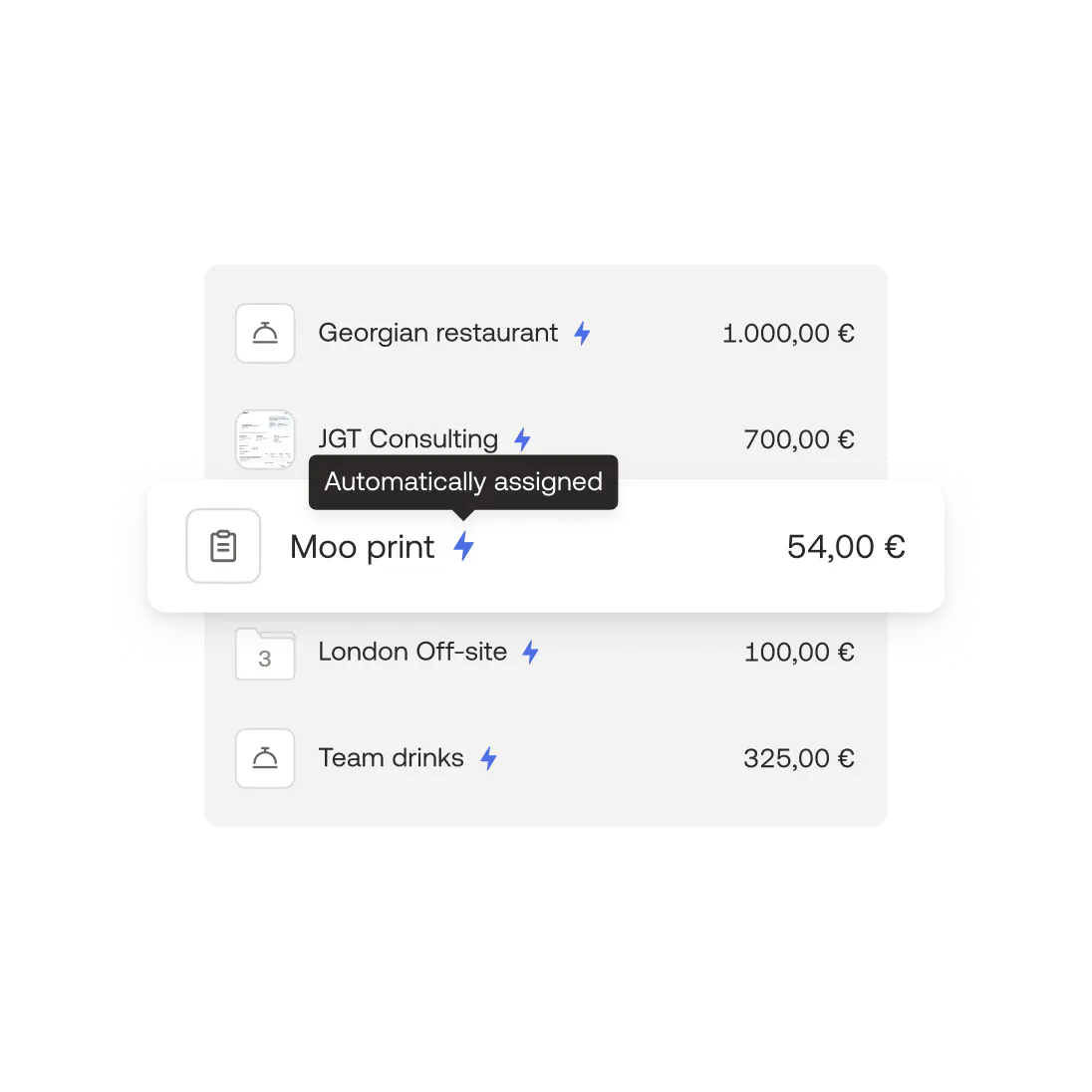 Track spending by card, pocket money and invoices