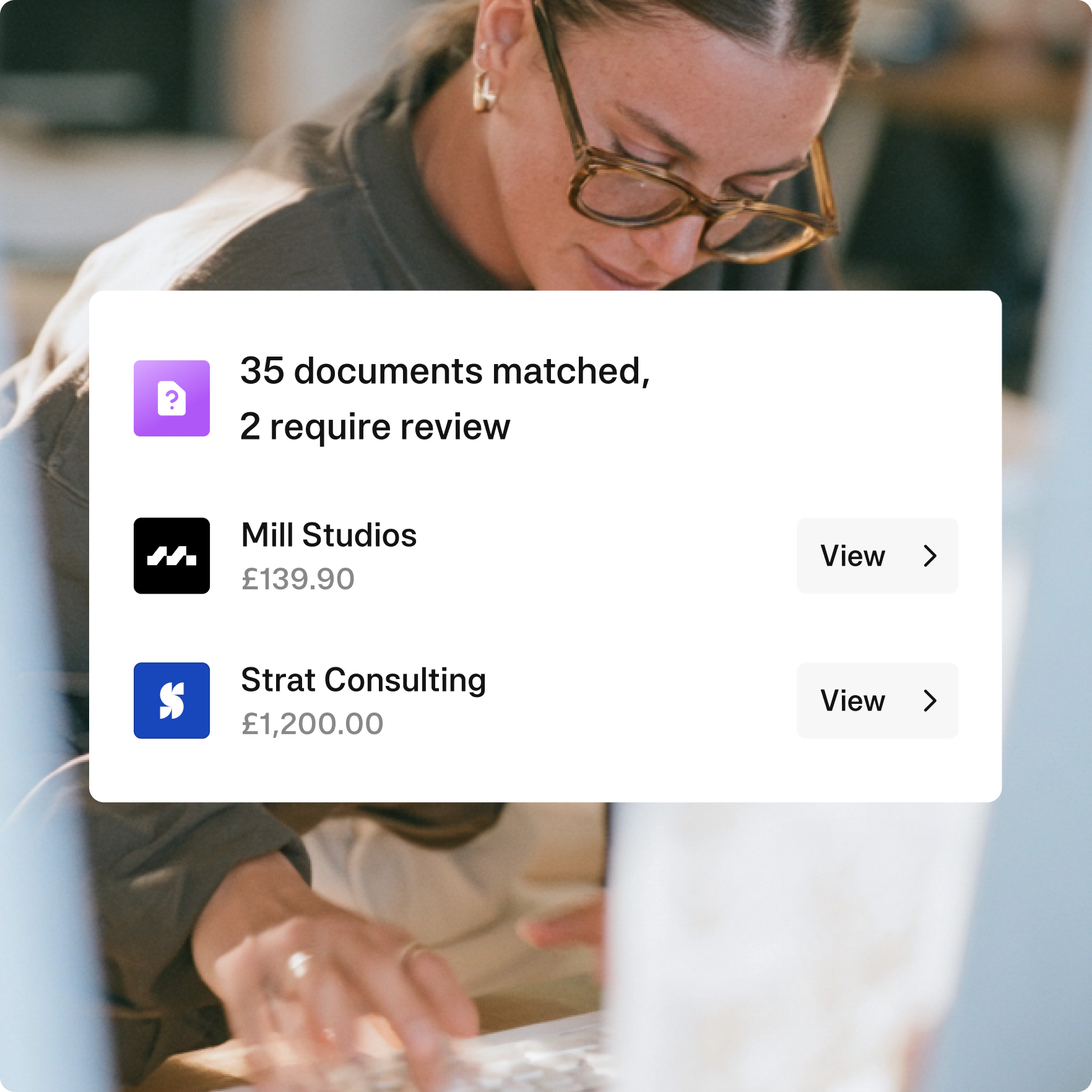Document matching - Accounting - UK