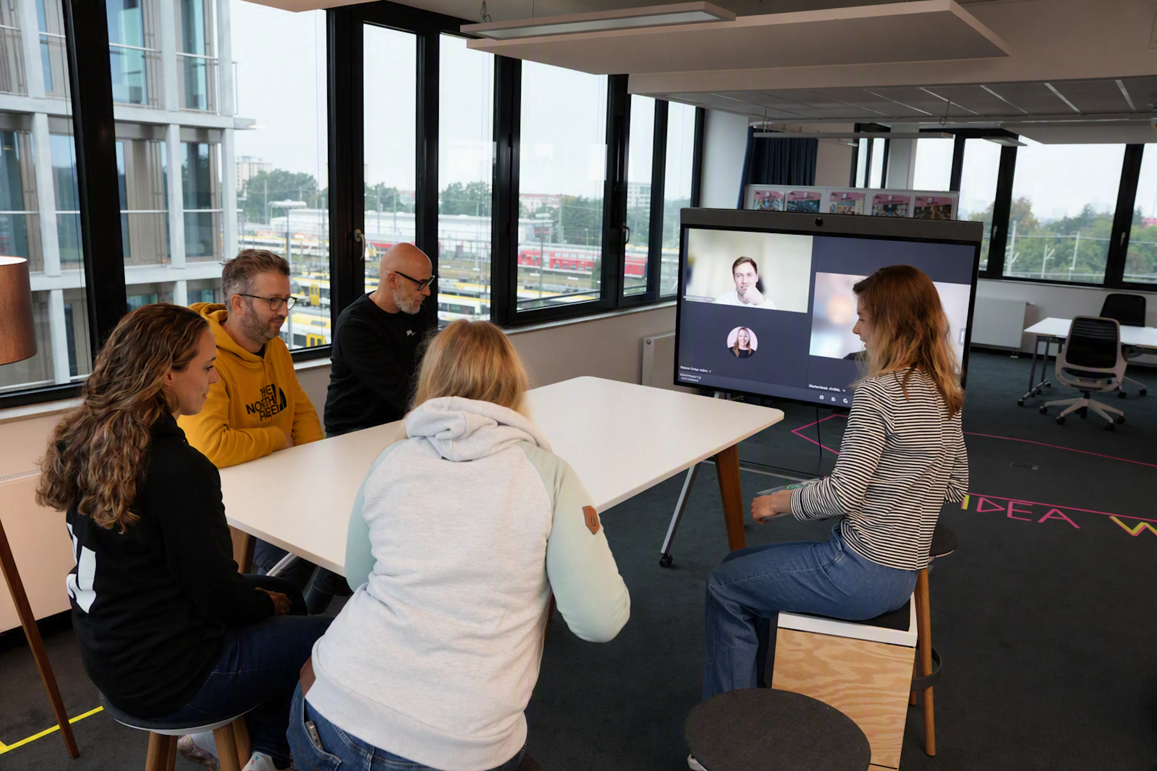 Das Startrampe-Team bei einem Workshop