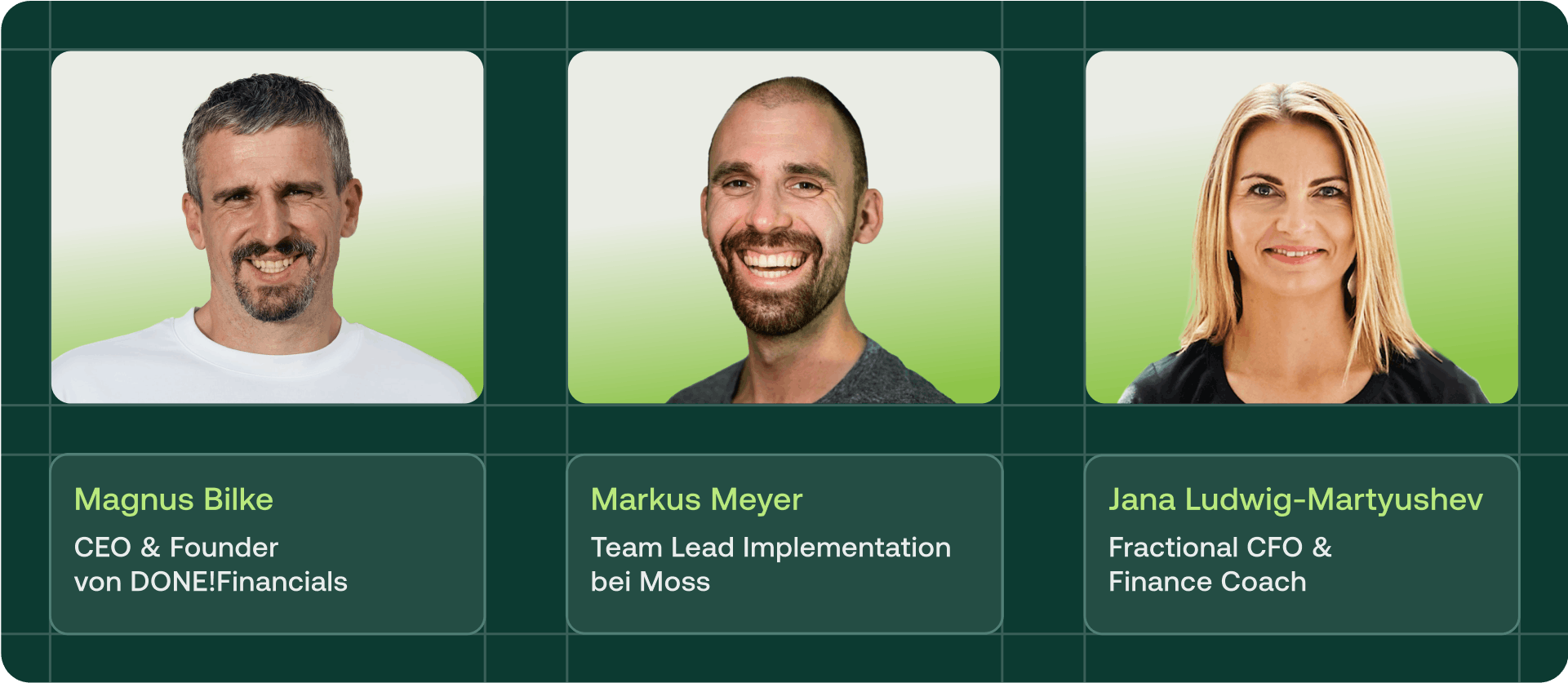 Moss und DATEV: Unsere Experten