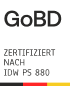GoBD-Zertifikat gemäß IDW PS 880